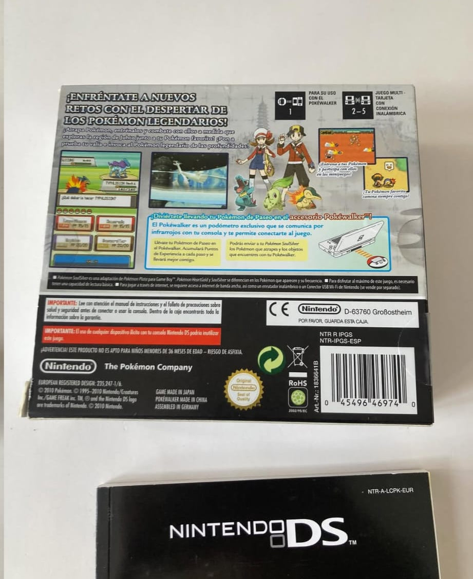 Pokémon SoulSilver con PokéWalker - Edición Completa (Nintendo DS)