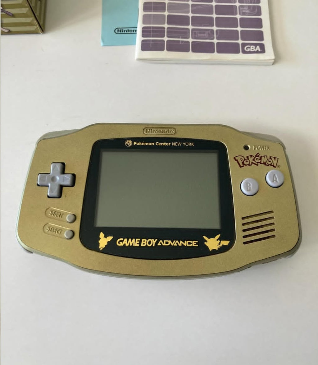 Game Boy Advance Edición Limitada Pokémon Center New York Dorado - Caja Original